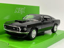 1969 Ford Mustang BOSS 429 Black 1:24 Scale Welly 24067B