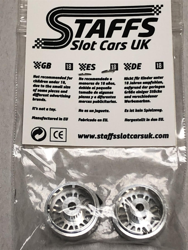 staffs aluminium bbs style wheels in silver 16.9x10mm staffs39