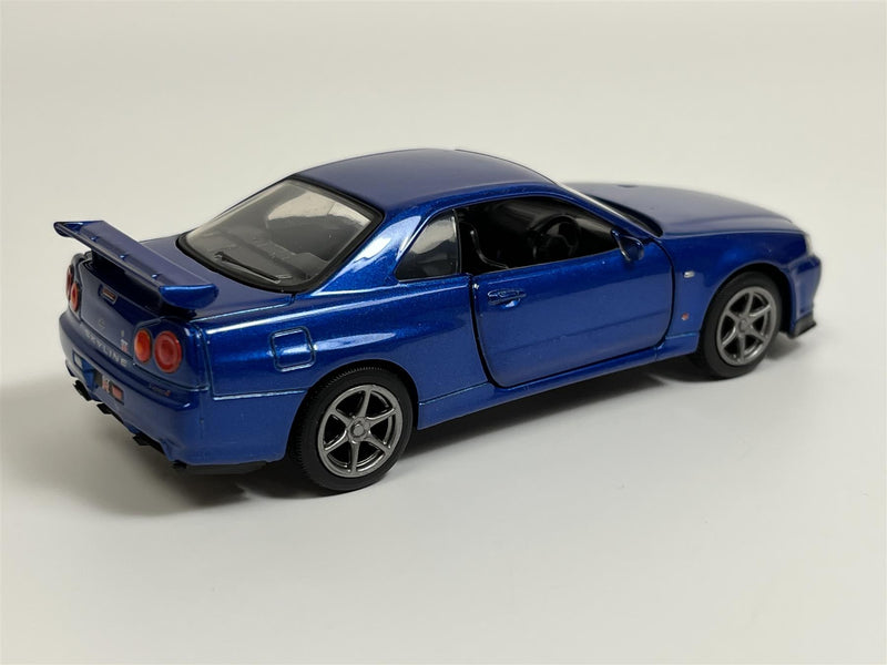 Nissan GT R34 V Spec II RHD Blue 1:36 Scale Tayumo 36115211