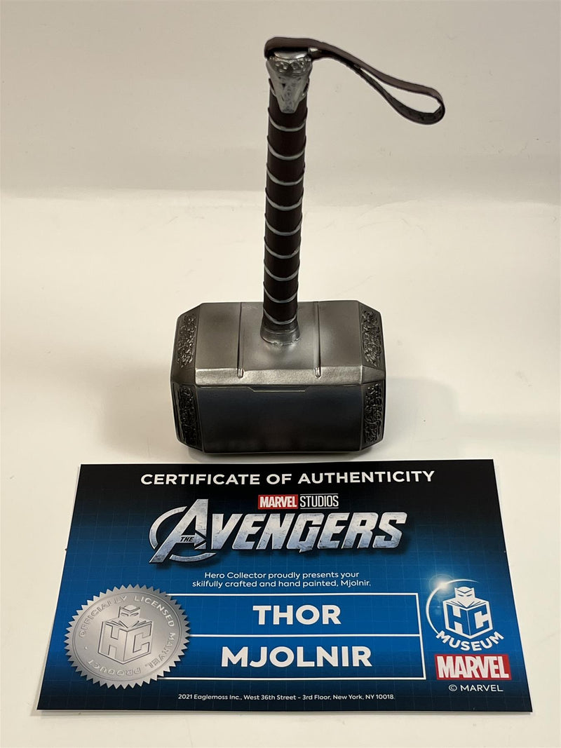 Thor Hammer Mjolnir Avengers 21cm Polyresin Prop on Stand