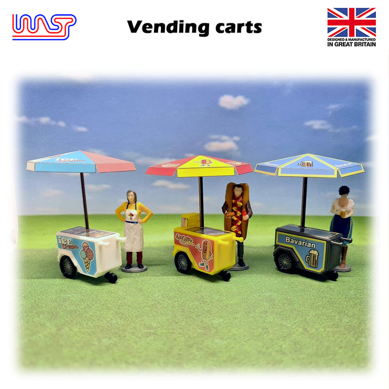 slot car trackside scenery ice cream vending cart 1:32 scale wasp
