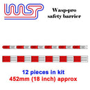 slot car track scenery yellow barriers x 12 1:32 scale new wasp