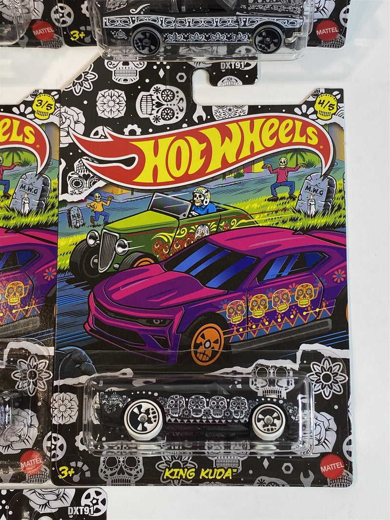 hot wheels 2021 halloween dia de los 2021 5 car set dxt91 956d