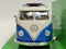 1963 Volkswagen T1 Bus Blue With Surfboard 1:24 Scale Welly 22095SBW
