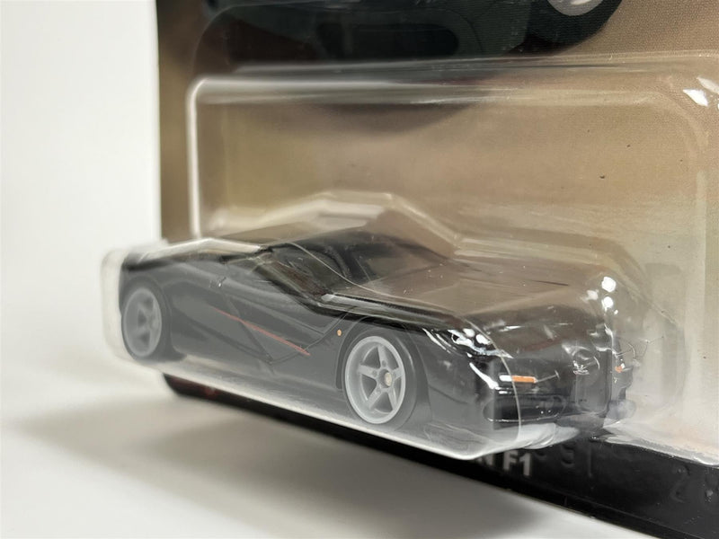 McLaren F1 Jay Lenos Garage Black Hot Wheels Real Riders 1:64 HCK08