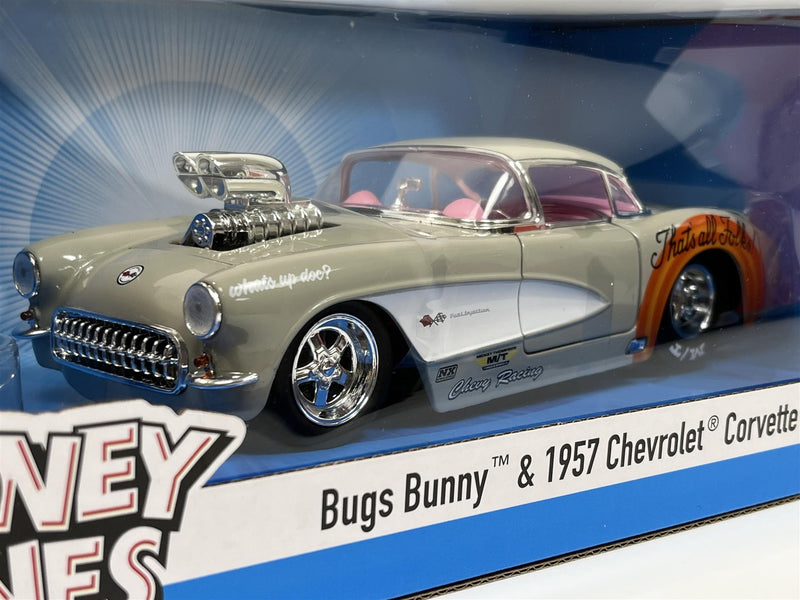 Bugs Bunny Looney Tunes and 1957 Chevrolet Corvette 1:24 Jada 253255041