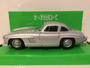 mercedes benz 300 sl silver 1:24 scale welly 24064s new