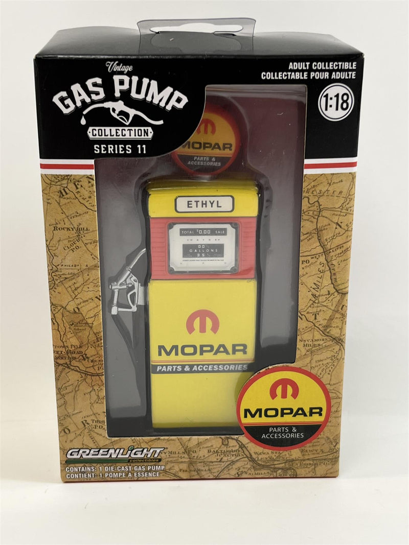 gas pump vintage mopar 1:18 scale greenlight 14110b