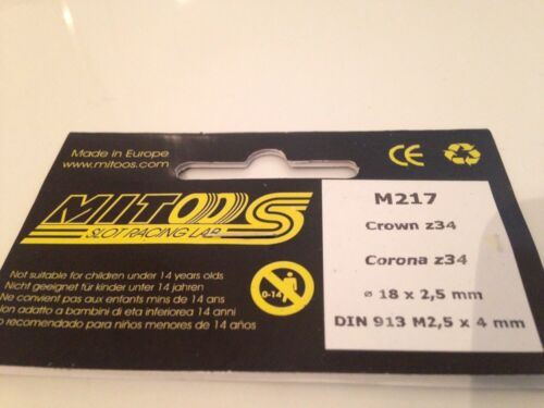 mitoos m217 34 tooth crown sidewinder 34z 18mm x 2.5mm din 913 m2.5 x 4mm