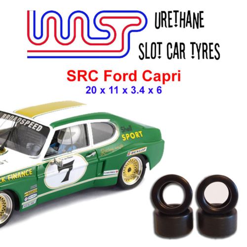 urethane slot car tyresﾠxﾠ4 wasp 19 src ford capri rear