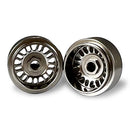 staffs aluminium wheels 2 x bbs deep dish grey front 15.8 x 8.5mm staffs slot cars 106