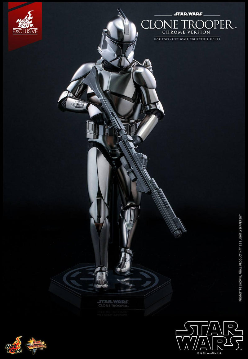 Star Wars Clone Trooper Chrome Version 1:6 Scale Hot Toys 910741