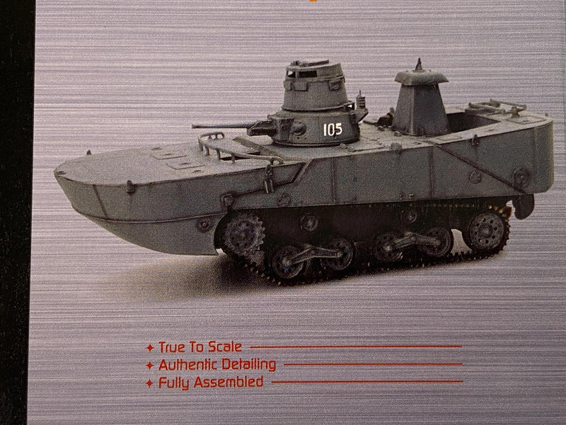 ijn type 2 ka mi amphibious tank w/floating pontoon 1:72 dragon 60607