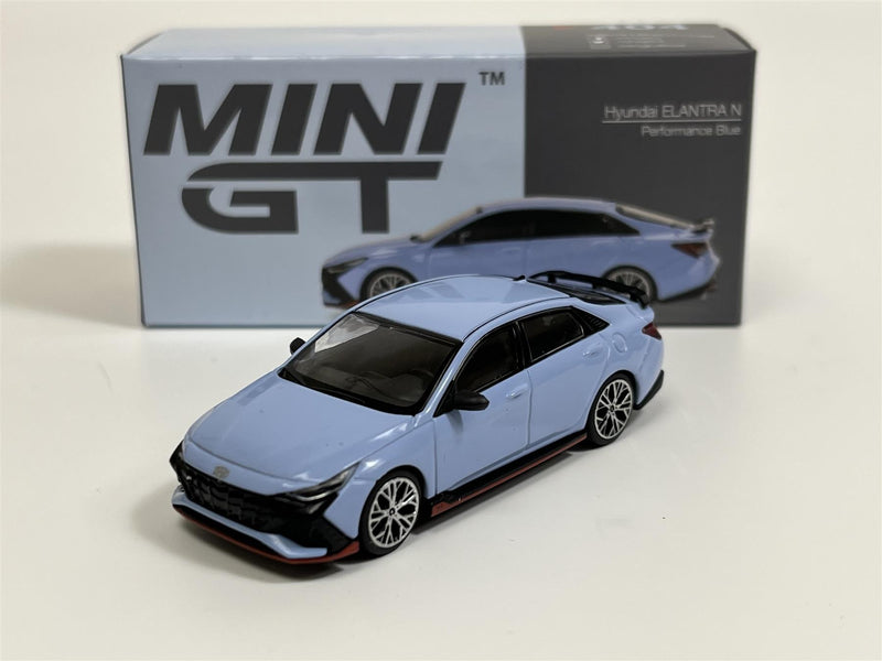 Hyundai Elantra N LHD Performance Blue 1:64 Mini GT MGT00404L