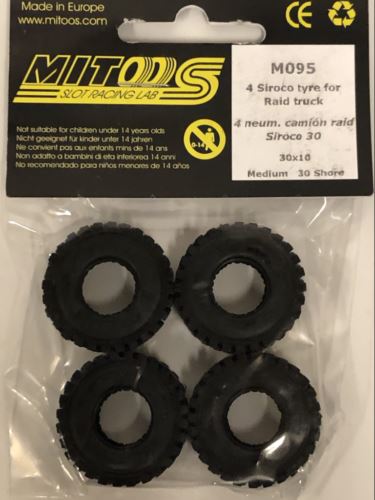 mitoos m095 sirico raid tyres x 4 30 x 10mm - new medium