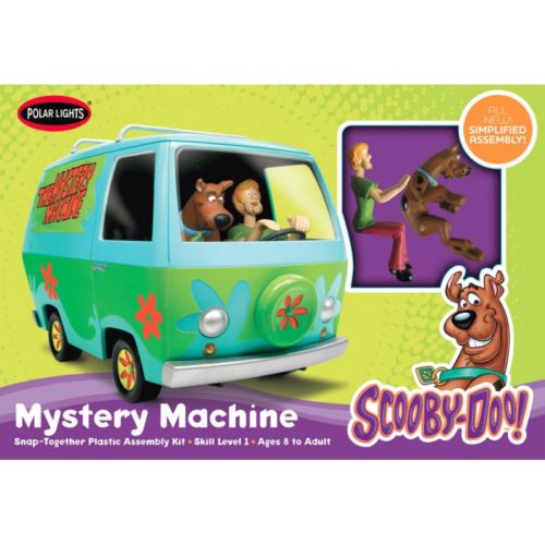 scooby doo mystery machine inc figures snap together model kit polar lights 0901