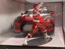 power rangers red ranger and 2009 nissan gt-r r35  1:24 jada 31908