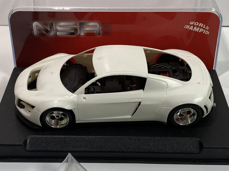 nsr 1097aw audi r8 gt3 white body kit aw new king evo3