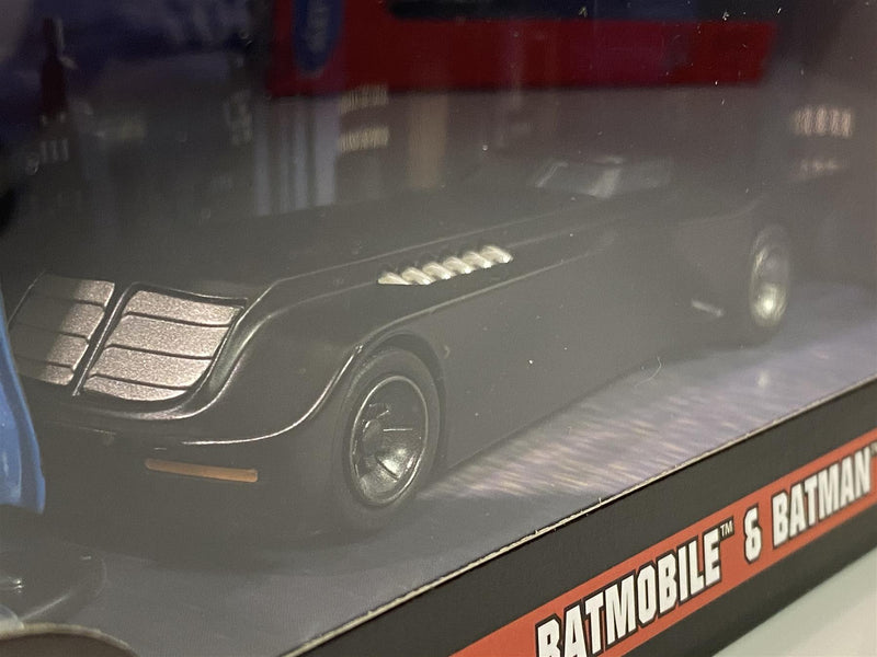 batman animated batmobile with figure 1:32 scale jada 31705