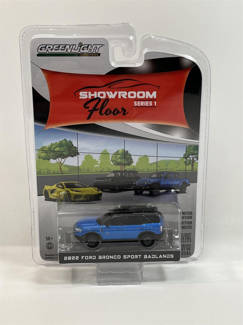 2022 Ford Bronco Sport Badlands Blue 1:64 Scale Greenlight 68010C