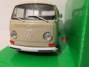 vw bus t2 1972 beige welly 22472be new 1:24 scale