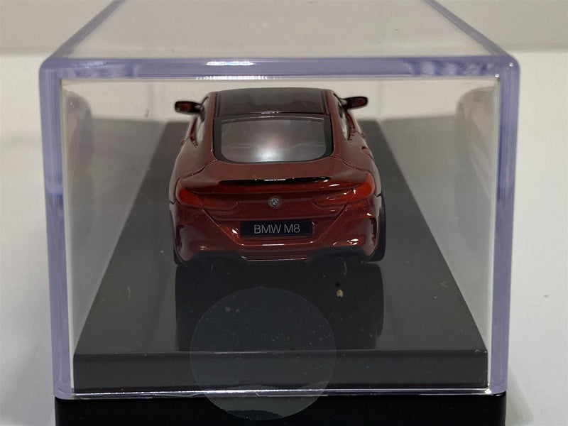 bmw m8 coupe lhd red 1:64 scale paragon 55211l