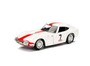 1967 toyota 2000 gt glossy white with red stripe