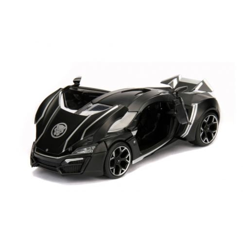 black panther marvel avengers lykan hypersport 1:24 scale jada 99723