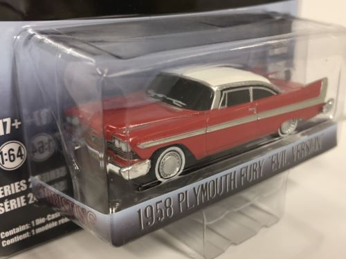 christine 1958 plymouth fury evil version 1:64 scale greenlight 44840b