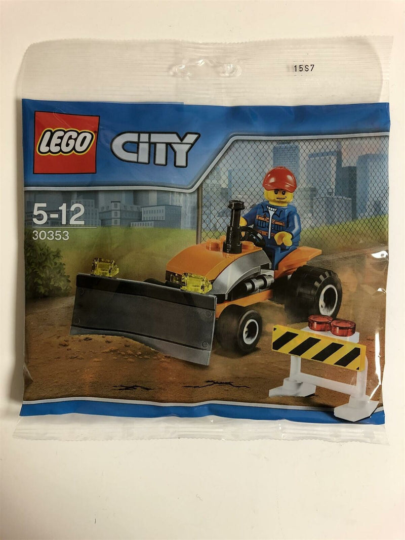 lego city tractor and worker 30353 new sealed polybag