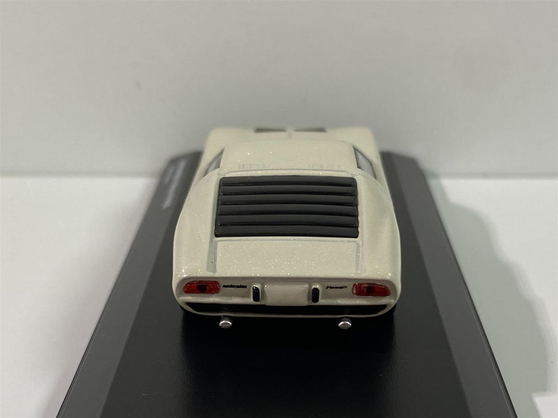 lamborghini miura p400 white/silver 1:64 scale kyosho 6930a3