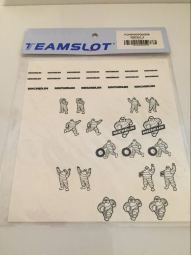team slot sponsors michelin decals sheets 1:32 scale p00008
