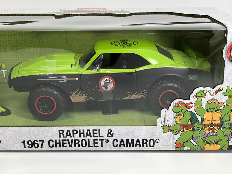 TMNT Raphael and 1967 Chevrolet Camaro 1:24 Scale Jada 253285001