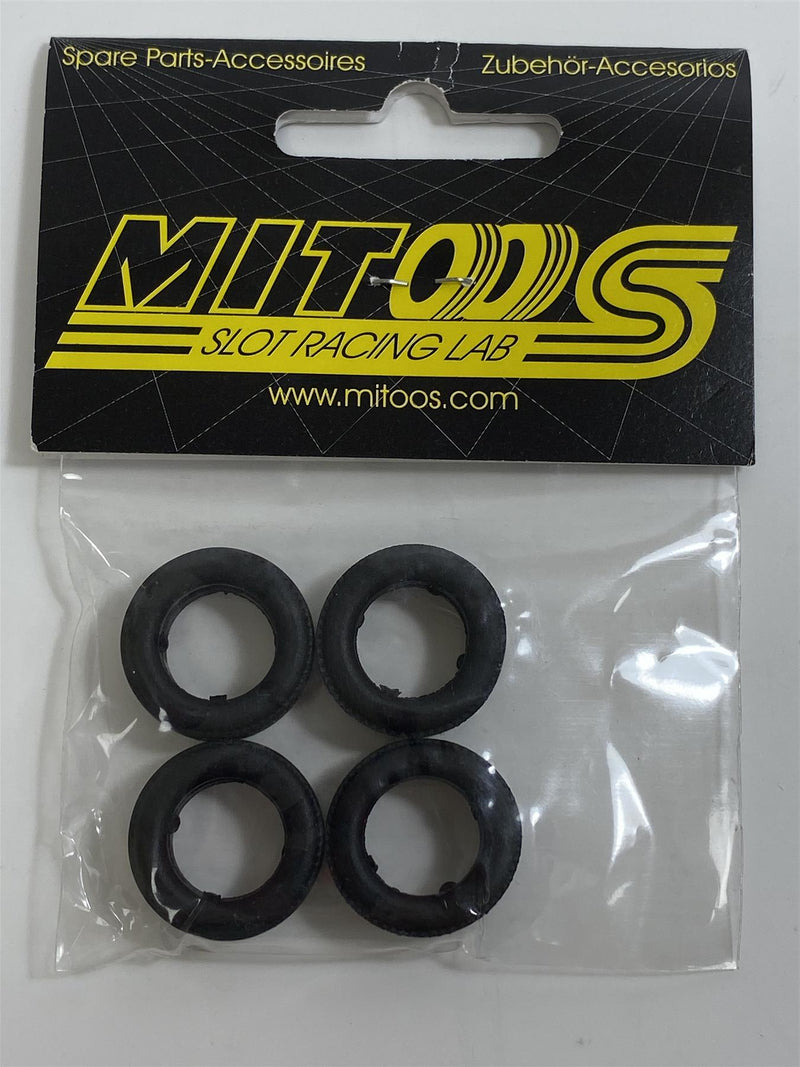 mitoos m075 4 x classic rib tyres 22 x 7mm medium 32 shore