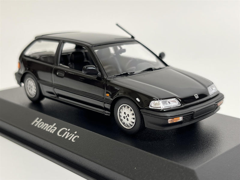 Honda Civic 1990 Black 1:43 Maxichamps 940161501