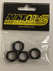 mitoos m073 4 x classic rib tyres 20 x 6mm medium 32 shore