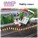 safety cones orange and white 15mm 20 pack track side scenery 1:32