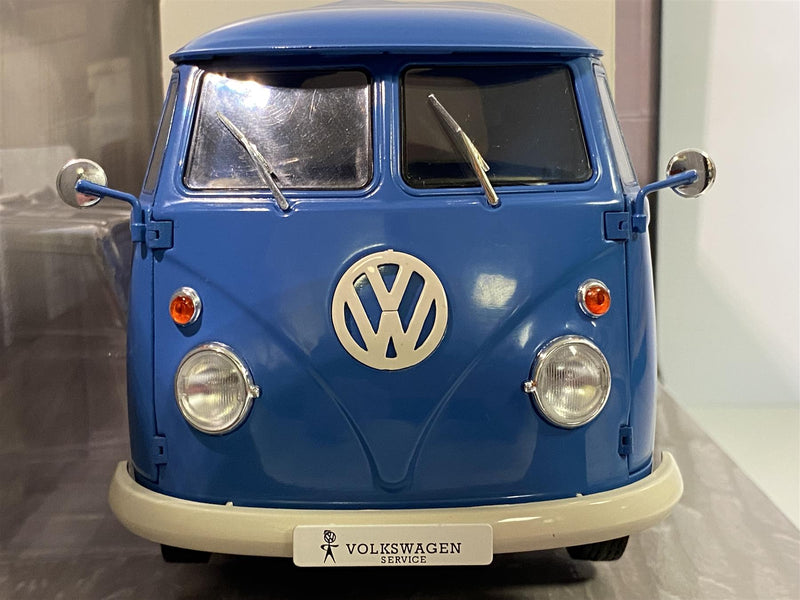 vw t1 pick up vw service blue and white 1:18 scale solido 1806702