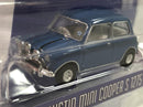 the italian job 1969 movie 1967 mini cooper s 1275 blue 1:64 greenlight 44880a