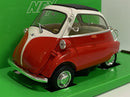 bmw isetta red white 1:18 scale welly 24096