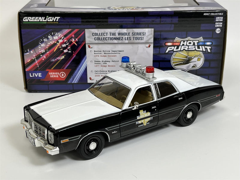 1977 Dodge Monaco Texas Highway Patrol 1:24 Scale Greenlight 85522