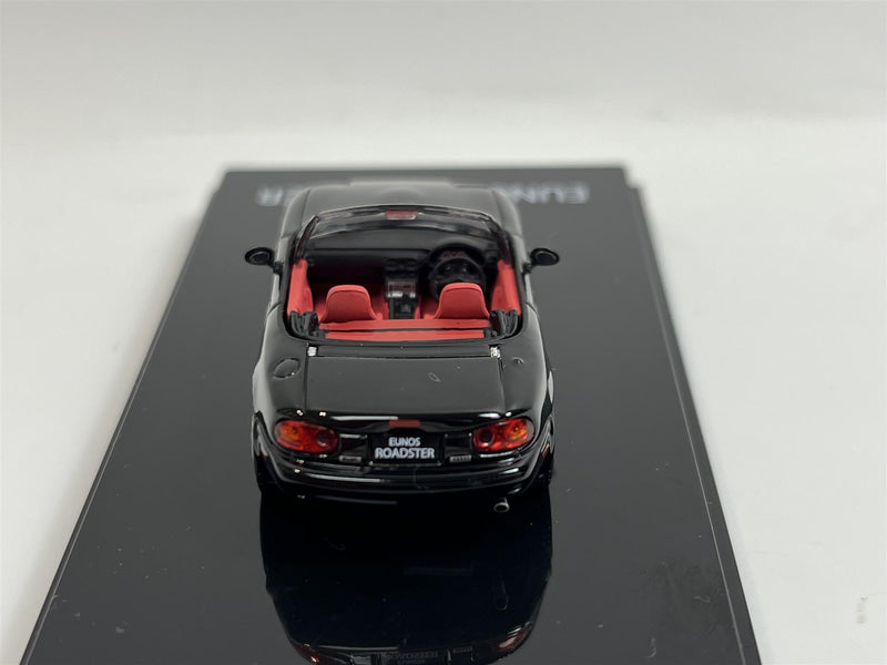 mazda eunos roadster s limited na6ce black red interior 1:64 hobby japan 1025dbk