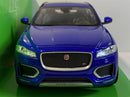 jaguar f pace blue 1:24 scale welly 24070b