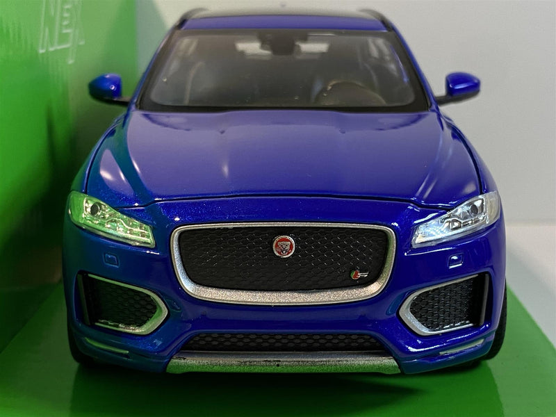 jaguar f pace blue 1:24 scale welly 24070b