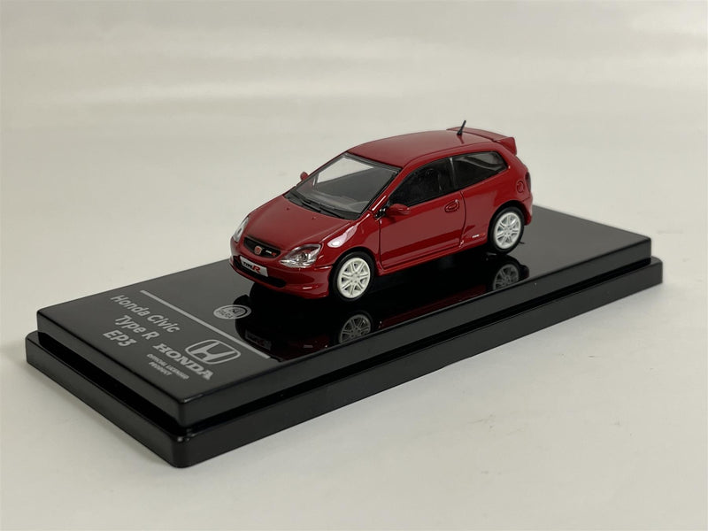 2001 Honda Civic Type R EP3 LHD Milano Red 1:64 Scale Paragon 55343