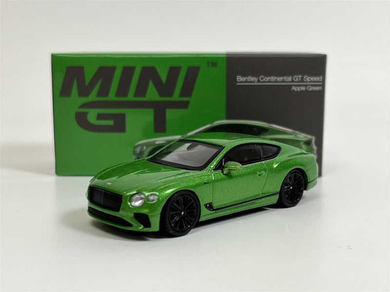 Bentley Continental GT Speed Apple Green RHD 1:64 Mini GT MGT00473R