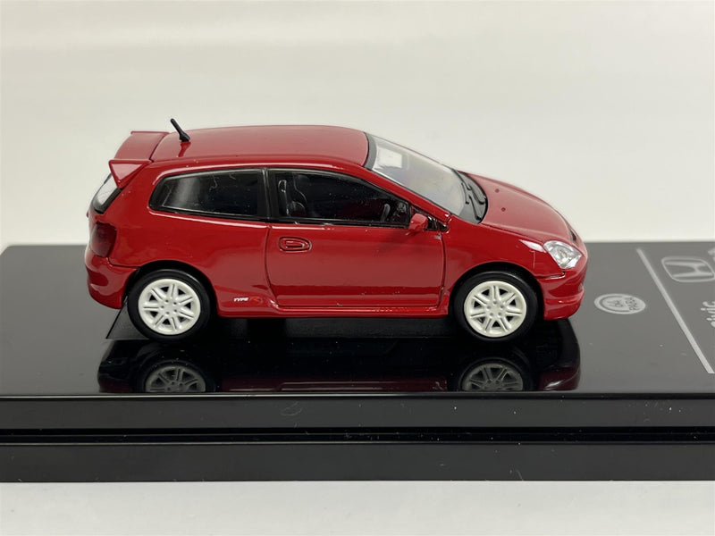 2001 Honda Civic Type R EP3 RHD Milano Red 1:64 Scale Paragon 65343