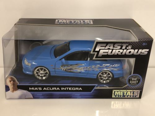 fast and furious mias acura integra type r blue 1:24 scale jada 30739