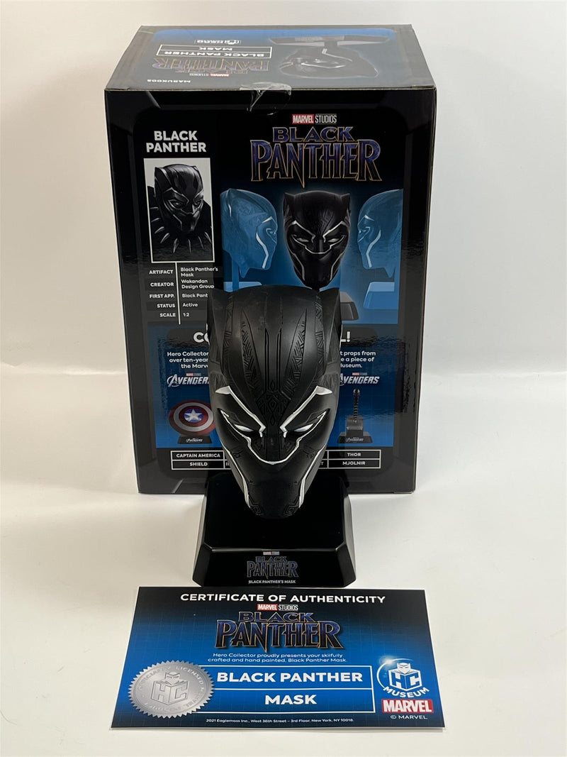 Black Panther Mask Marvel Studios Polyresin Mask 20cm on Stand