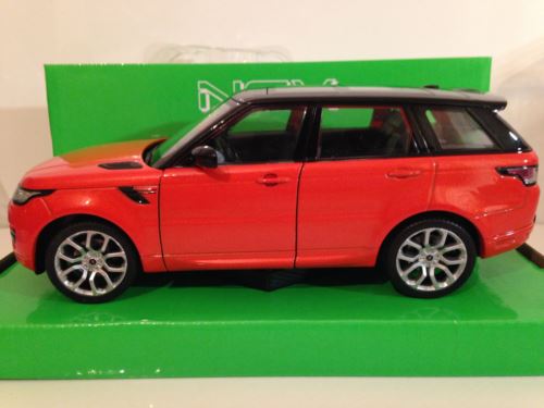 range rover sport red/orange welly 24059 new 1:24 scale